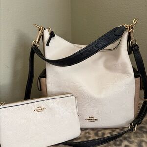 Coach Women's Color Block Leather Pennie Shoulder Bag Set